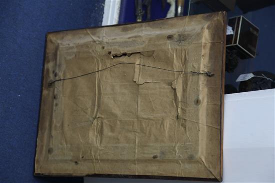 A Victorian woolwork picture of a ship at full sail, 22.75in.